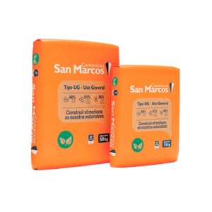 Bulto de cemento de 50kg de marca San Marcos